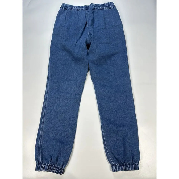 J Crew Pants Womens Small Tall Jean Joggers Medium Wash Denim Stretch Comfort - Picture 8 of 10